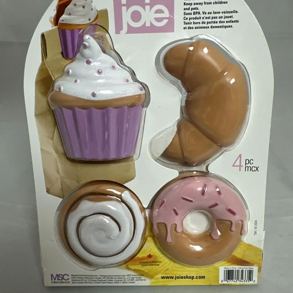 Joie Bag Clips – 4 Pack • Cupcake Bag Clips
